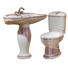 Pink Toilet Set